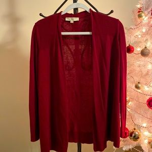 Loft Red Open Sweater